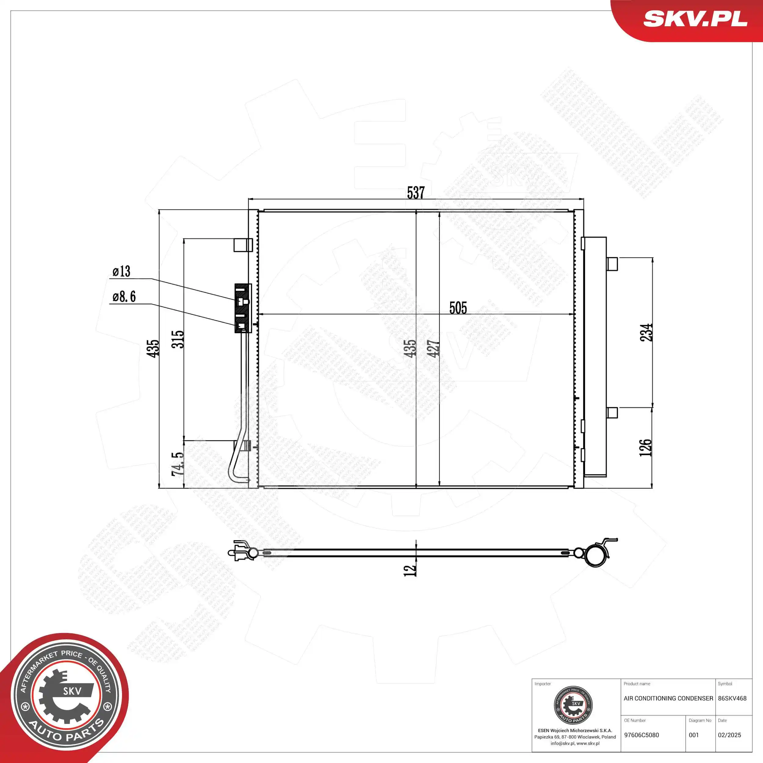 Condenser, air conditioning